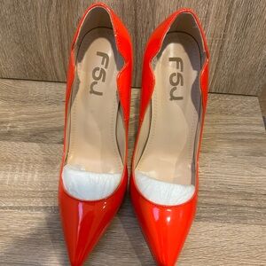 FSJ Women's Vibrant Red Heels